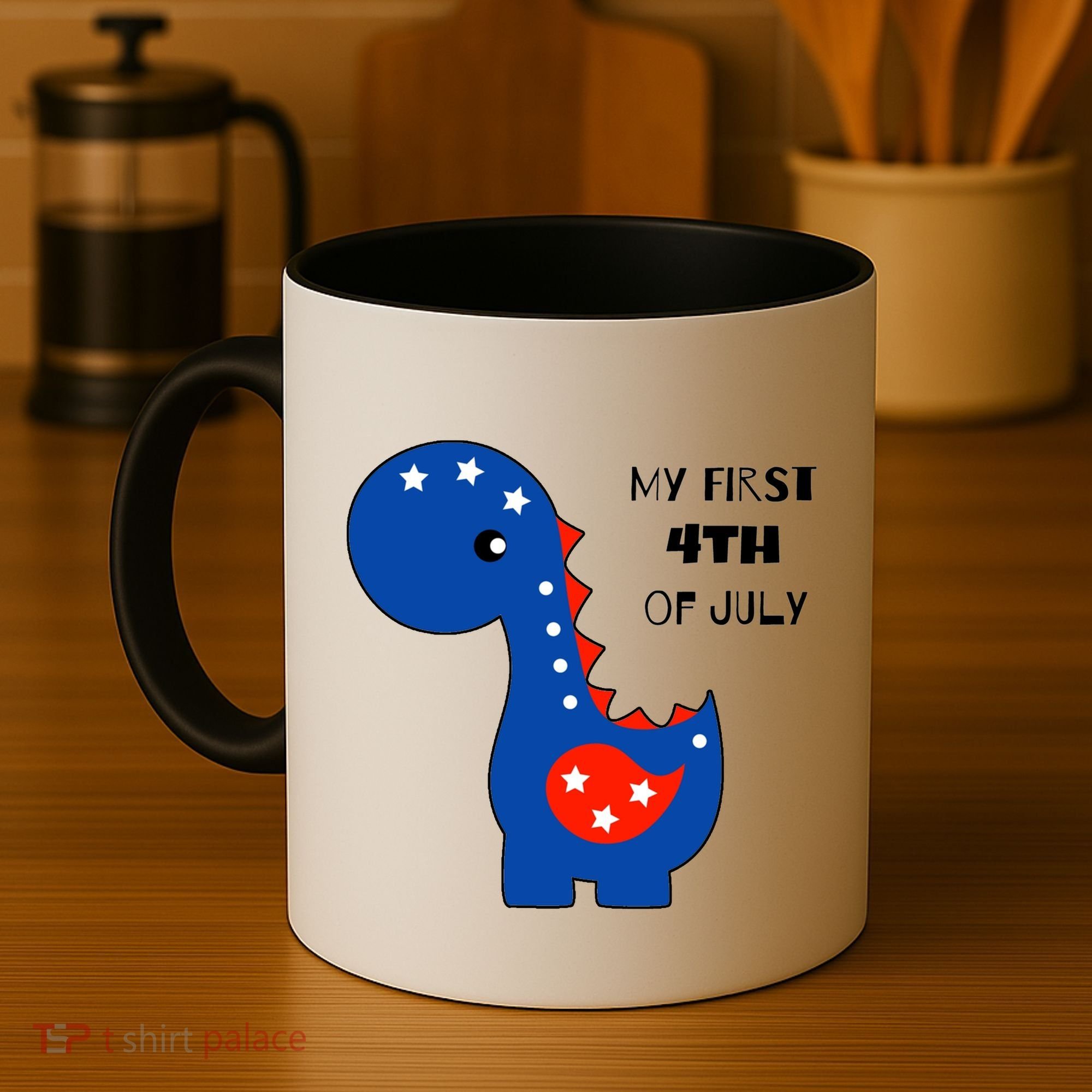 My First 4th of July Cute Dinosaur Coffee Mug