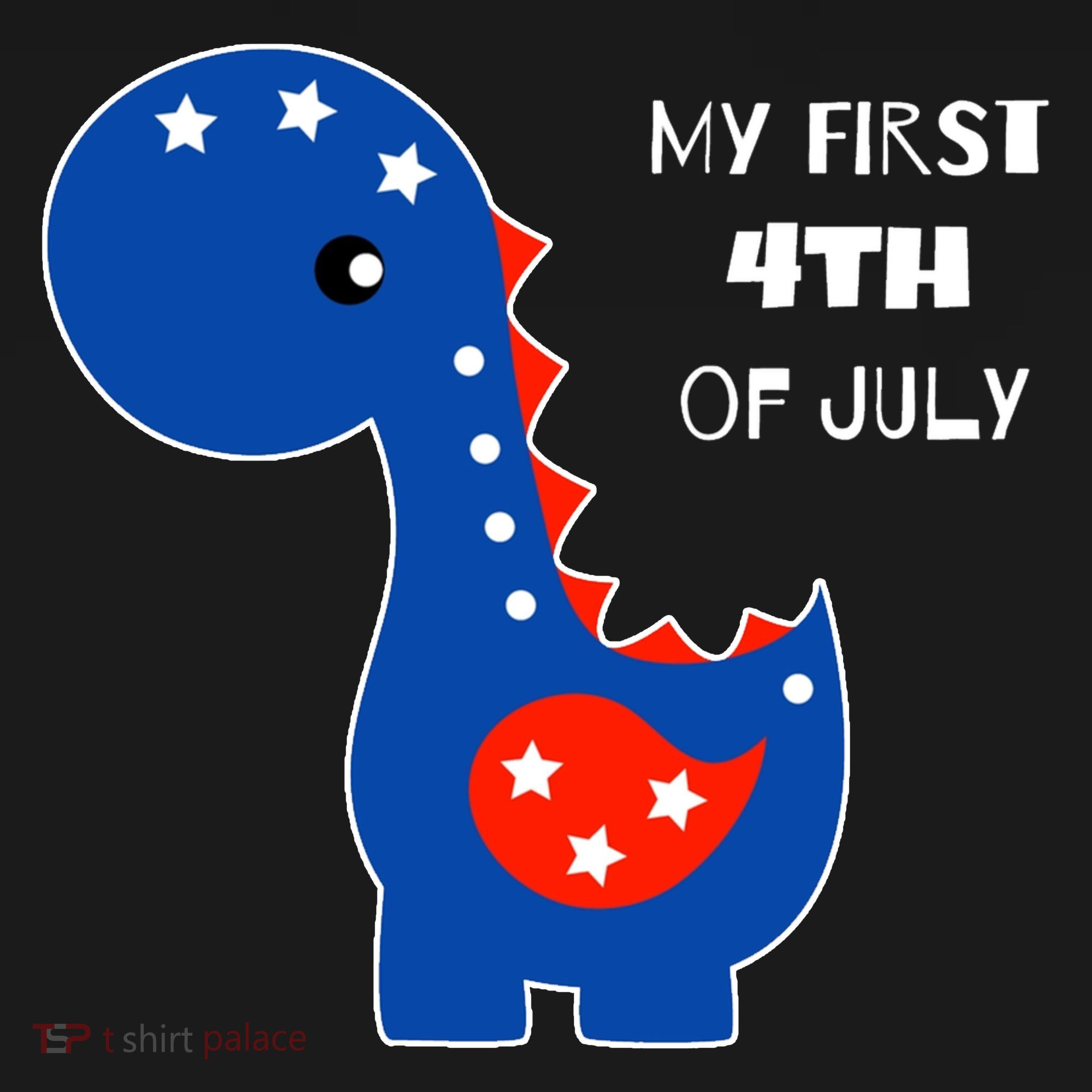 My First 4th of July Cute Dinosaur Ornament