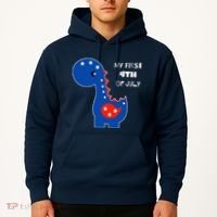 My First 4th of July Cute Dinosaur Hoodie thumb 2