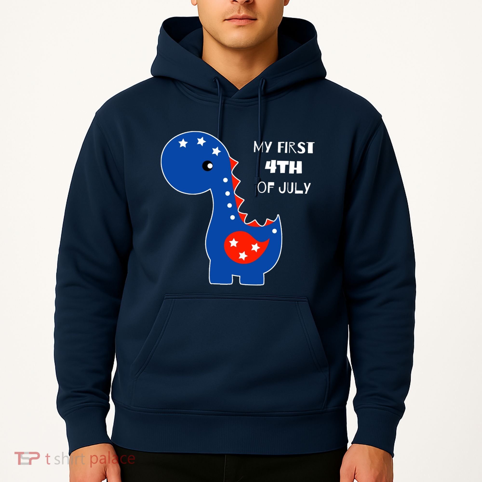 My First 4th of July Cute Dinosaur Hoodie