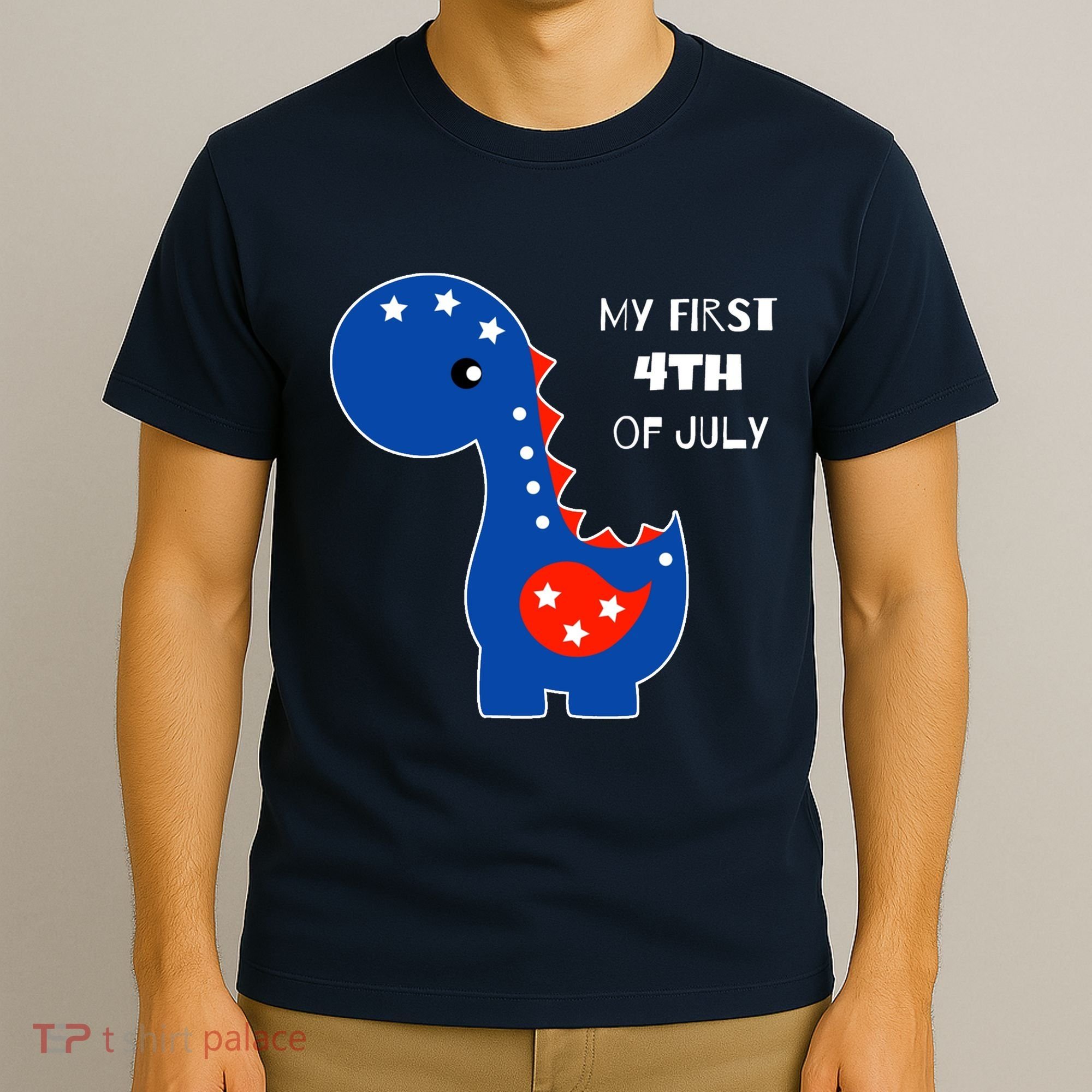 My First 4th of July Cute Dinosaur T-Shirt