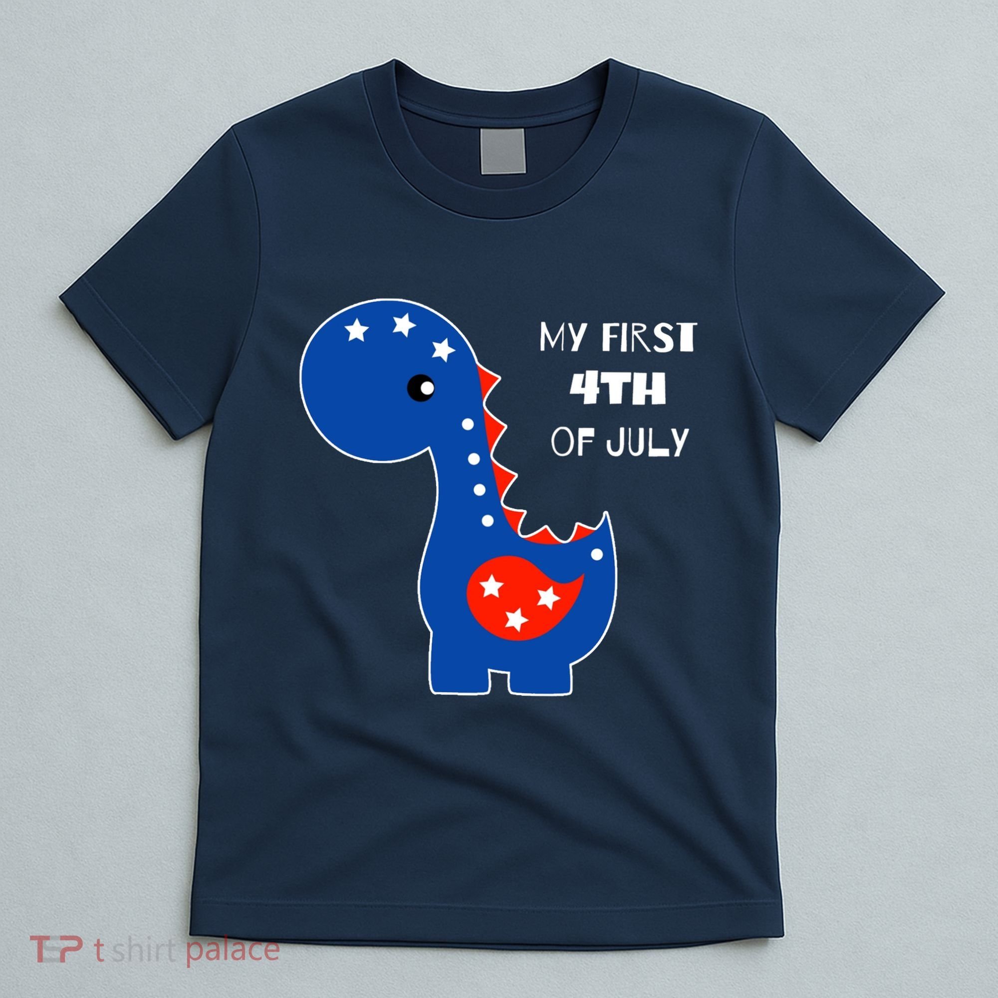 My First 4th of July Cute Dinosaur T-Shirt