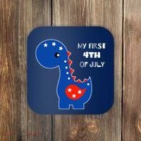 My First 4th of July Cute Dinosaur Coaster thumb 0