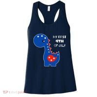 My First 4th of July Cute Dinosaur Women's Tank Top thumb 0