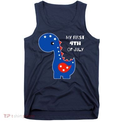 My First 4th of July Cute Dinosaur Tank Top