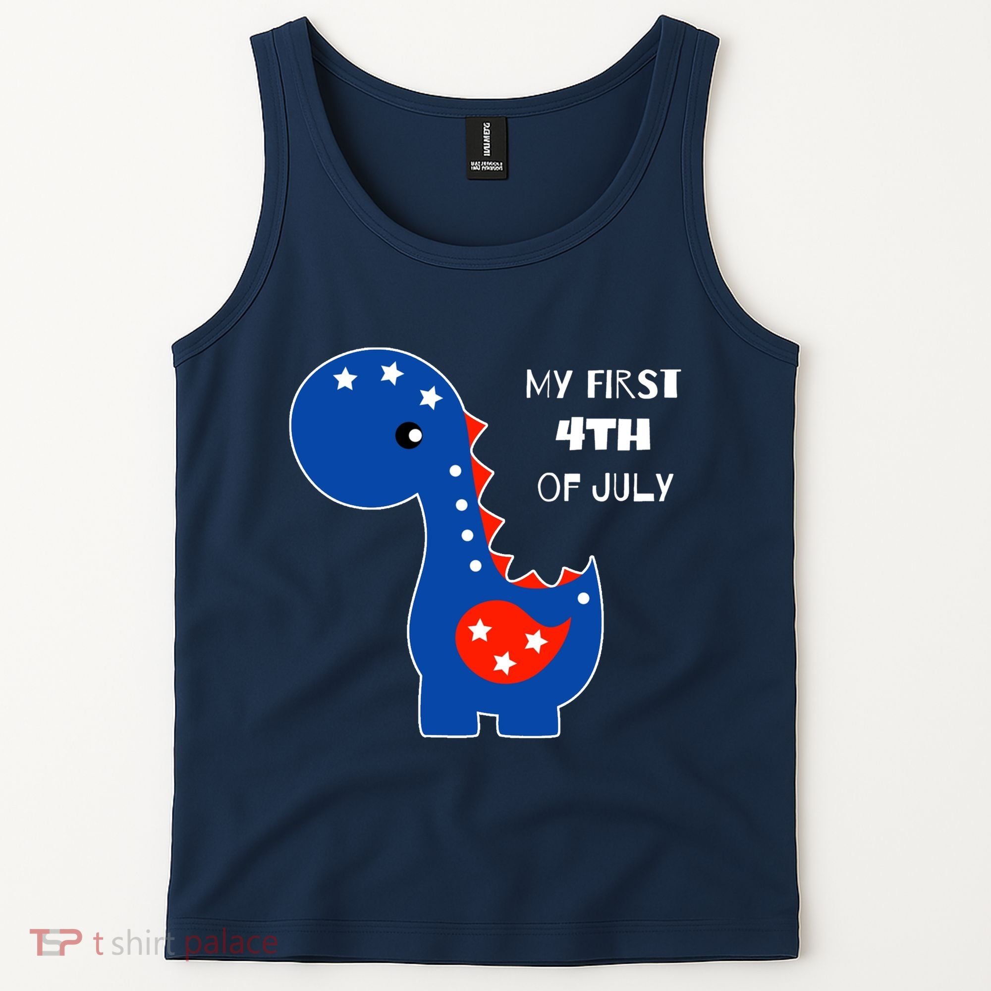 My First 4th of July Cute Dinosaur Tank Top