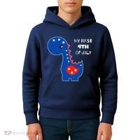 My First 4th of July Cute Dinosaur Kids Hoodie thumb 4