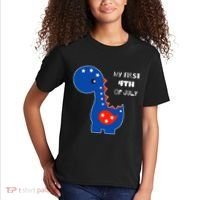 My First 4th of July Cute Dinosaur Kids T-Shirt thumb 2