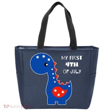 My First 4th of July Cute Dinosaur Tote Bag