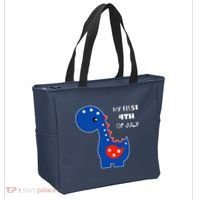 My First 4th of July Cute Dinosaur Tote Bag thumb 2