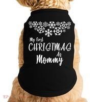 My First Christmas As Mommy Doggie Tank thumb 0