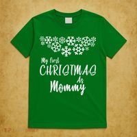 My First Christmas As Mommy T-Shirt thumb 5