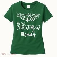 My First Christmas As Mommy Women's T-Shirt thumb 0