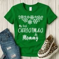 My First Christmas As Mommy Women's T-Shirt thumb 3