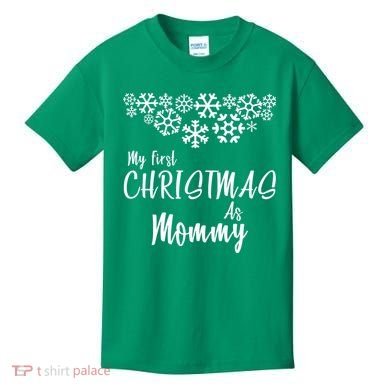 My First Christmas As Mommy Kids T-Shirt