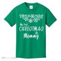 My First Christmas As Mommy Kids T-Shirt thumb 0