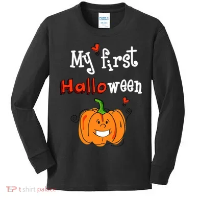 My First Halloween Kids Long Sleeve Shirt