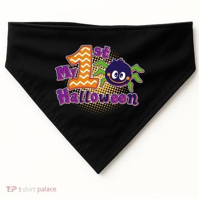 My First Halloween Cute Spider USA-Made Doggie Bandana