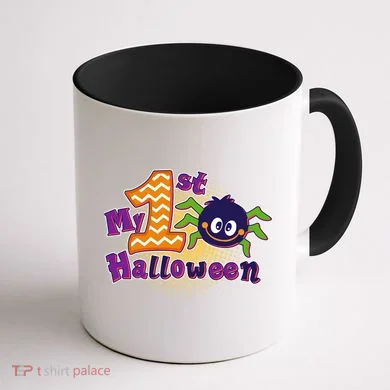 My First Halloween Cute Spider Coffee Mug back