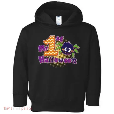 My First Halloween Cute Spider Toddler Hoodie