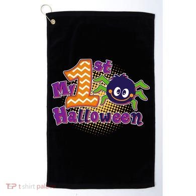 My First Halloween Cute Spider Golf Towel