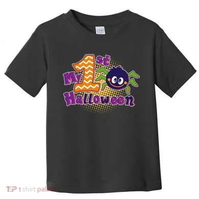 My First Halloween Cute Spider Toddler T-Shirt