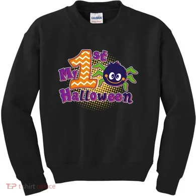 My First Halloween Cute Spider Kids Sweatshirt