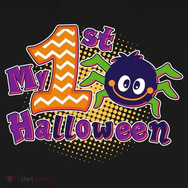 My First Halloween Cute Spider Kids Long Sleeve Shirt