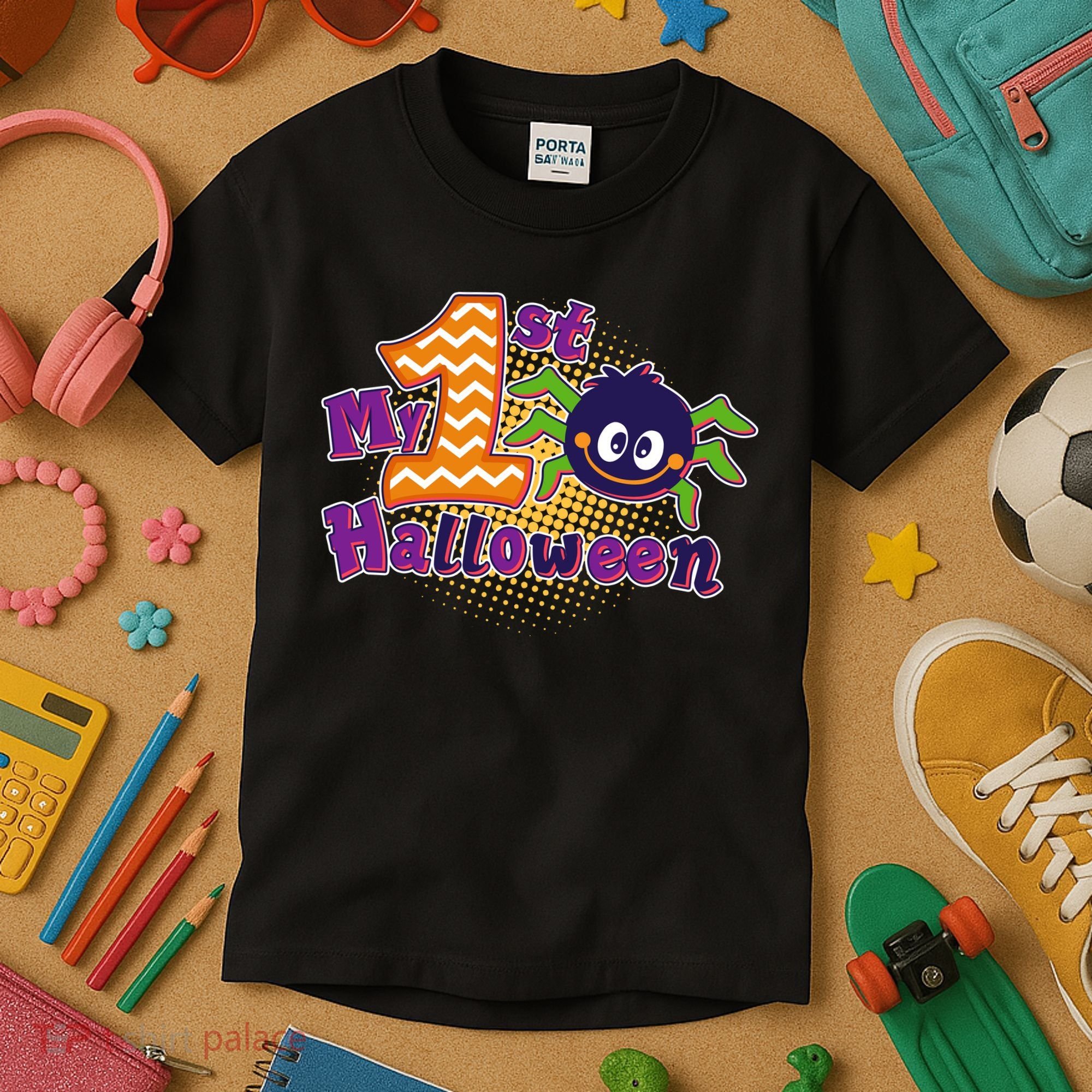 My First Halloween Cute Spider Kids T-Shirt