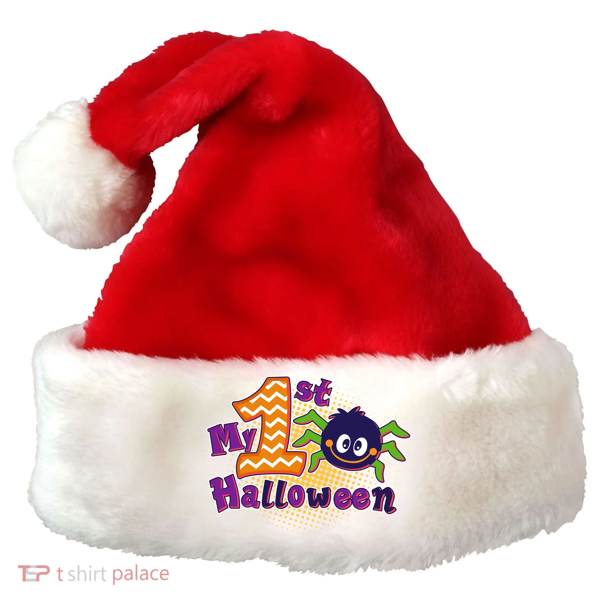 My First Halloween Cute Spider Santa Hat