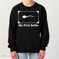 My First Selfie Funny Parody Women's Sweatshirt thumb 0