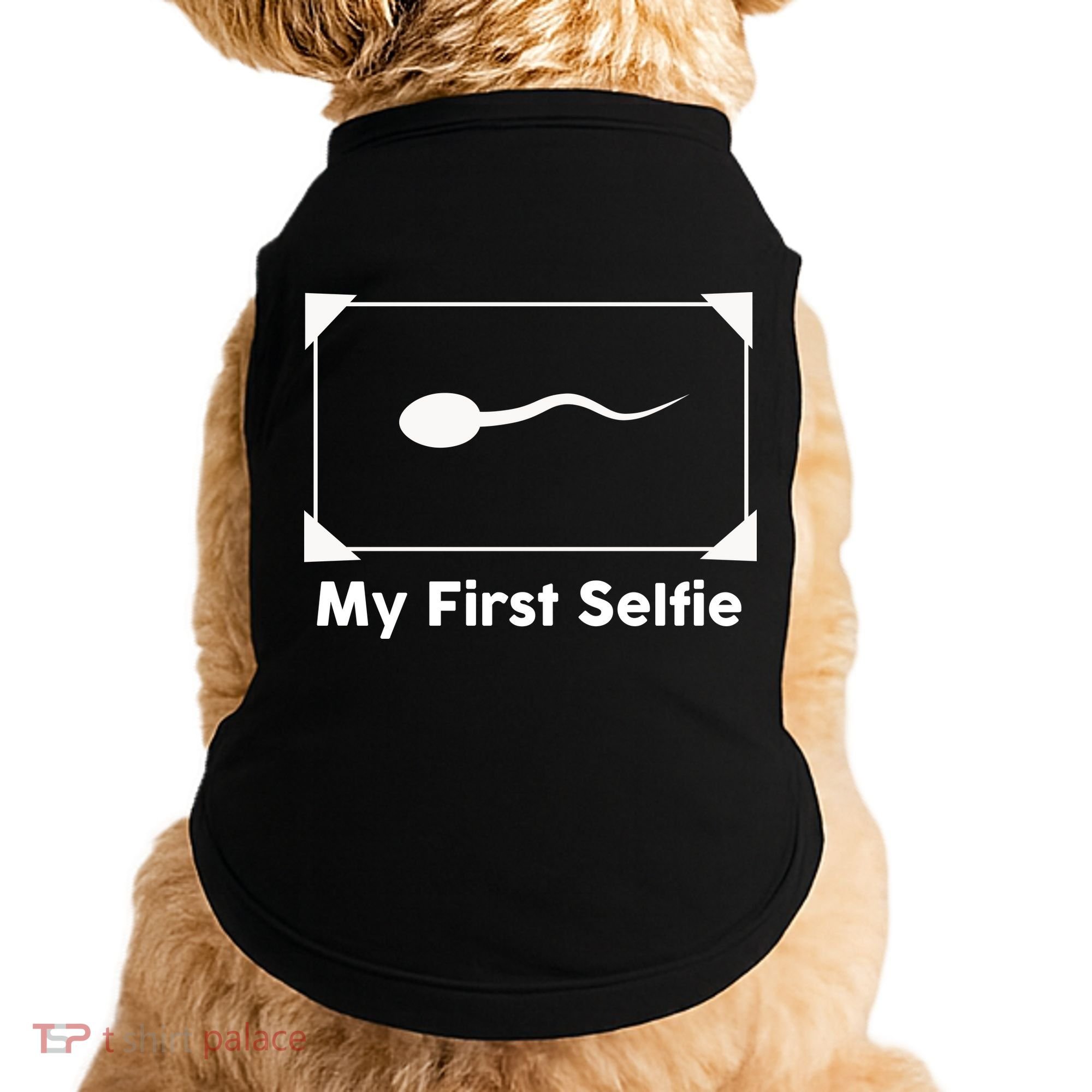 My First Selfie Funny Parody Doggie Tank