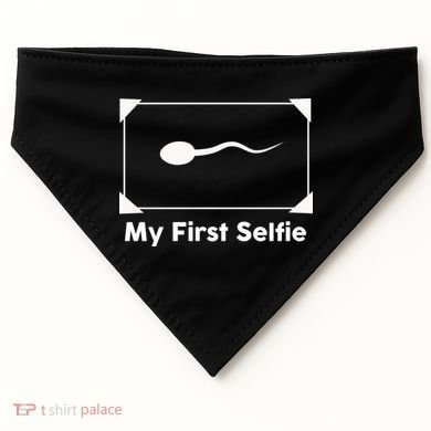 My First Selfie Funny Parody USA-Made Doggie Bandana