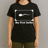 My First Selfie Funny Parody T-Shirt thumb 4