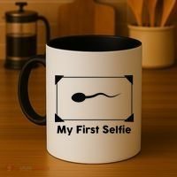 My First Selfie Funny Parody Coffee Mug thumb 4