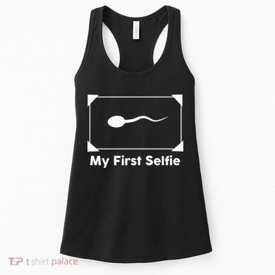 My First Selfie Funny Parody Women's Tank Top