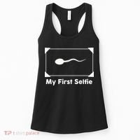 My First Selfie Funny Parody Women's Tank Top thumb 0