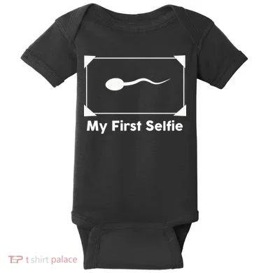 My First Selfie Funny Parody Baby Bodysuit