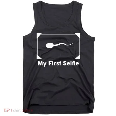 My First Selfie Funny Parody Tank Top