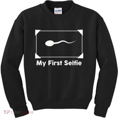 My First Selfie Funny Parody Kids Sweatshirt