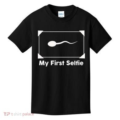 My First Selfie Funny Parody Kids T-Shirt