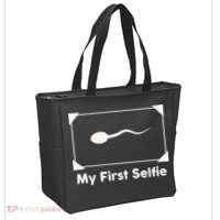 My First Selfie Funny Parody Tote Bag thumb 2