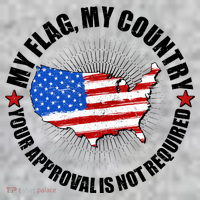 My Flag My Country Your Approval Is Not Required Pajama Set thumb 2