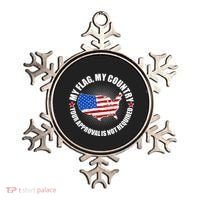 My Flag My Country Your Approval Is Not Required Ornament thumb 0