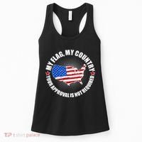 My Flag My Country Your Approval Is Not Required Women's Tank Top thumb 0