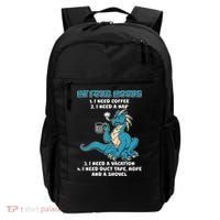 My Four Moods Cranky Coffee Dragon Backpack thumb 0