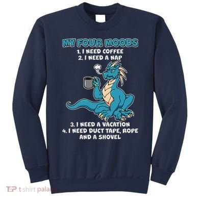 My Four Moods Cranky Coffee Dragon Sweatshirt