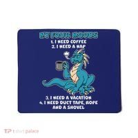 My Four Moods Cranky Coffee Dragon Mousepad thumb 0