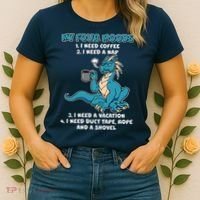 My Four Moods Cranky Coffee Dragon Women's T-Shirt thumb 2