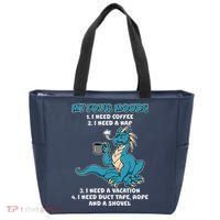 My Four Moods Cranky Coffee Dragon Tote Bag thumb 0
